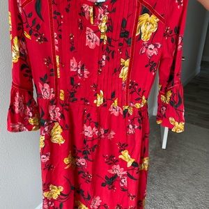 Old Navy girls size XXL (16) red floral dress